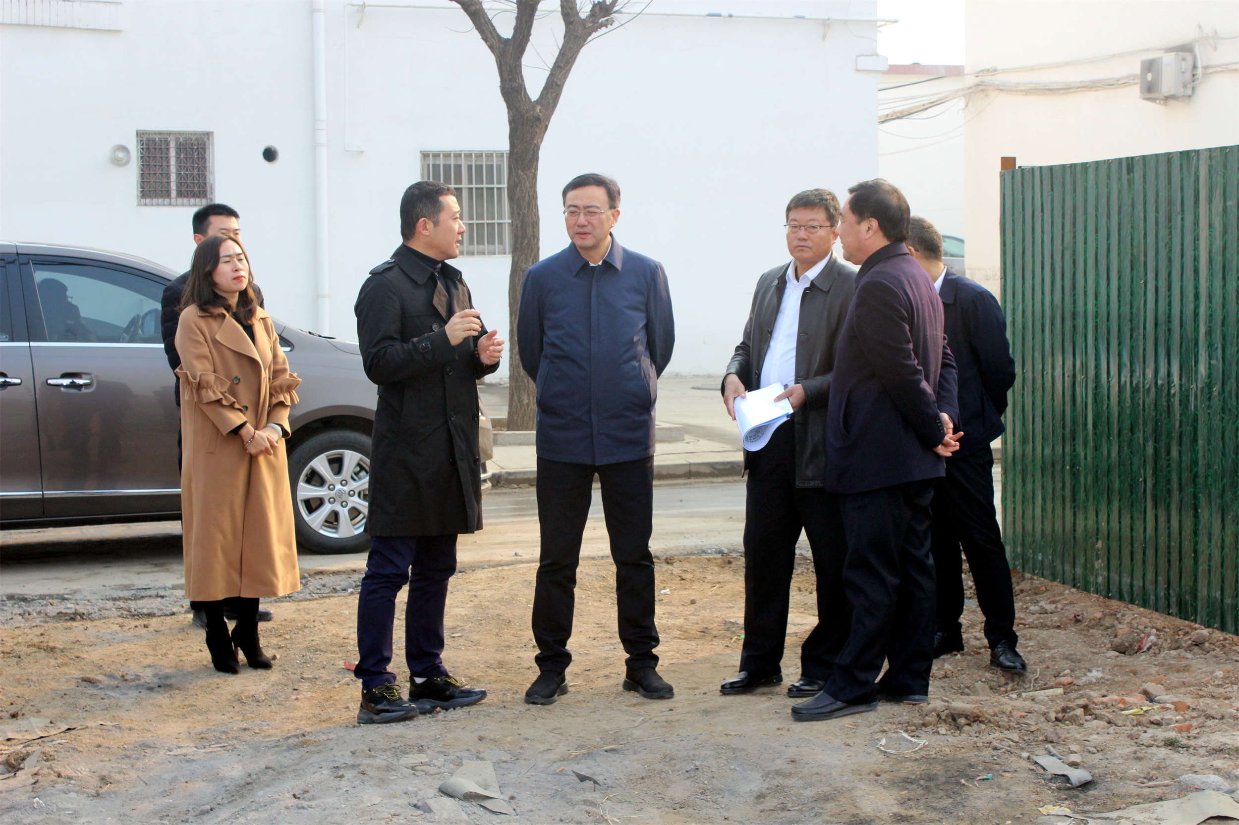热烈欢迎周村区委沙书记视察万志达新厂区项目建设进度(图3)